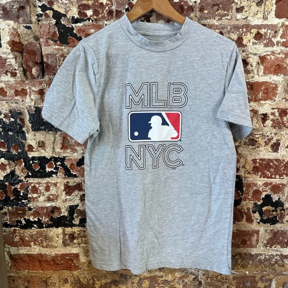 Concepts NYC Baseball MLB New York City T-Shirt short sleeve Gray Tee Mens Small
